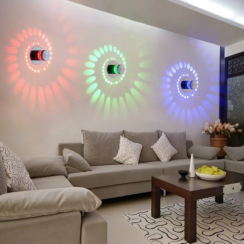 Modern LED Color-Changing Corridor Wall Light Fixture - high-quality product