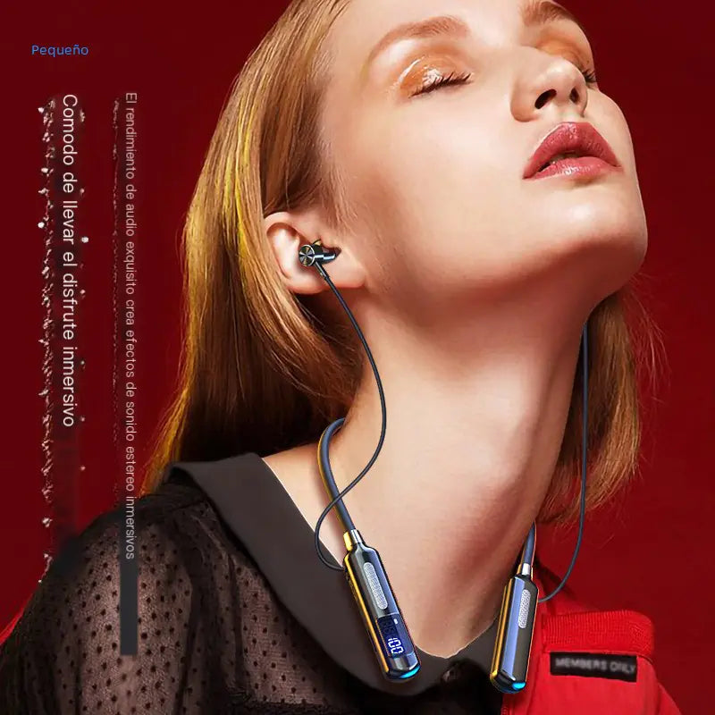 Smart Digital Display Neckband Wireless Earbuds - high-quality product